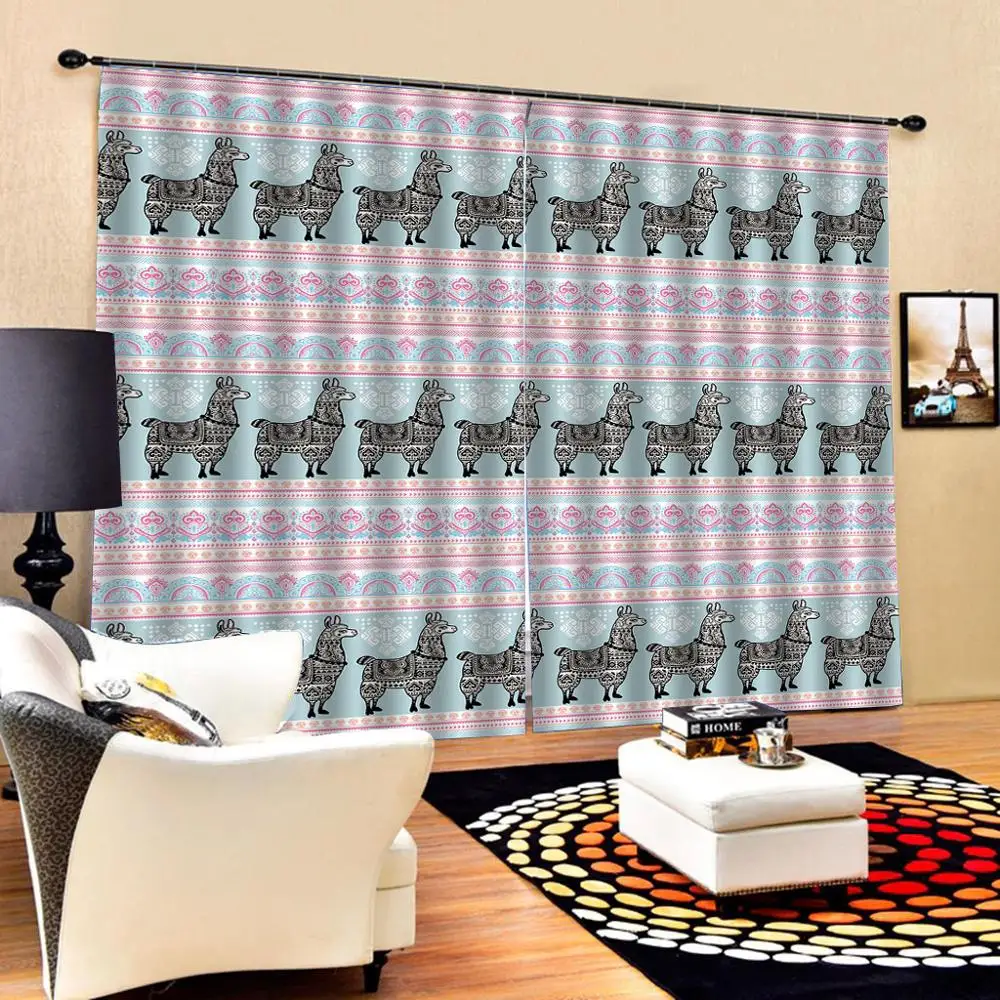 Индивидуальные 3D занавески s волнистые линии круги абстрактные геометрические