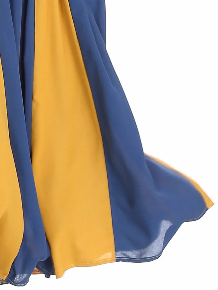 Женское элегантное платье макси с цветными блоками винтажное облегающее