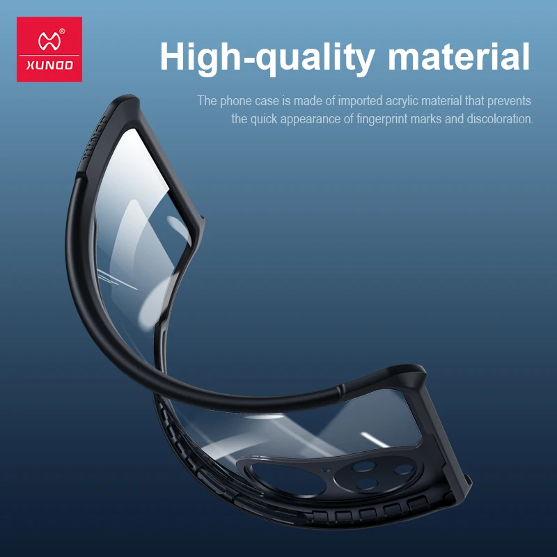 For Huawei P50 Pro Case,For Huawei P30 P40 Pro Plus Case,XUNDD Bumper Airbags Anti-Fall Shell Back Transparent Phone Cover