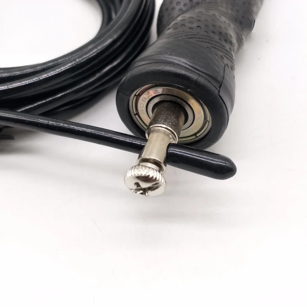 

Gym Steel Wire Skipping Jumping Grip Handles Fast Speed Long Training Equipment Rope Adjustable Fitness