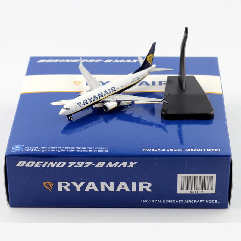 B737 Max8 RYANAIR самолет 737 MAX 1/400 RYAN AIR Пассажирский Самолет Авиакомпания модель