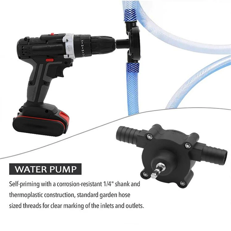 Черный центробежный самовсасывающий насос постоянного тока бытовой маленький