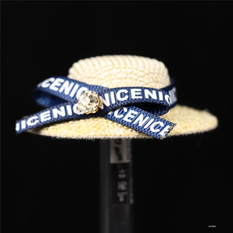 Модель женской соломенной шляпы с козырьком масштаб 1/6 для экшн-фигурок 12 дюймов