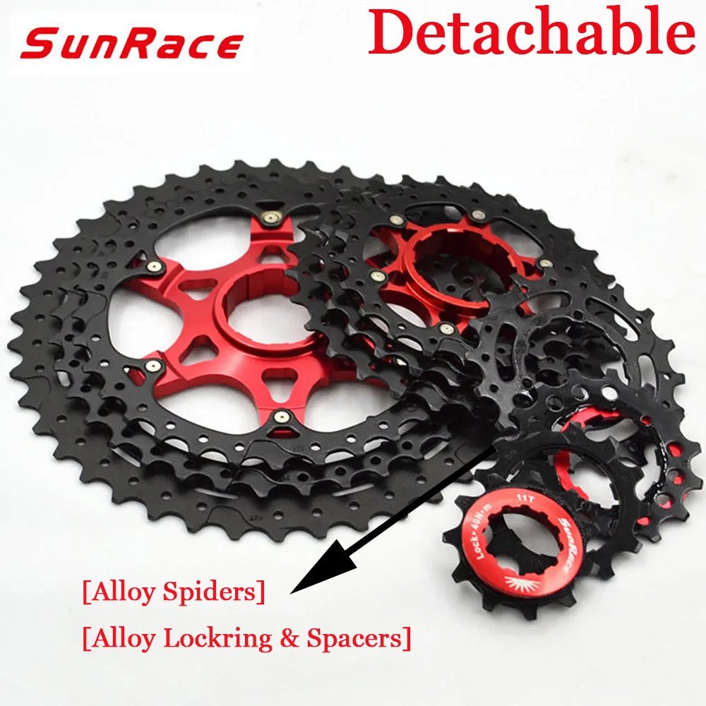 SunRace 10 скоростей CSMS3 CSMX3 велосипедный свободный круг 11 40T 42T 46T широкое соотношение