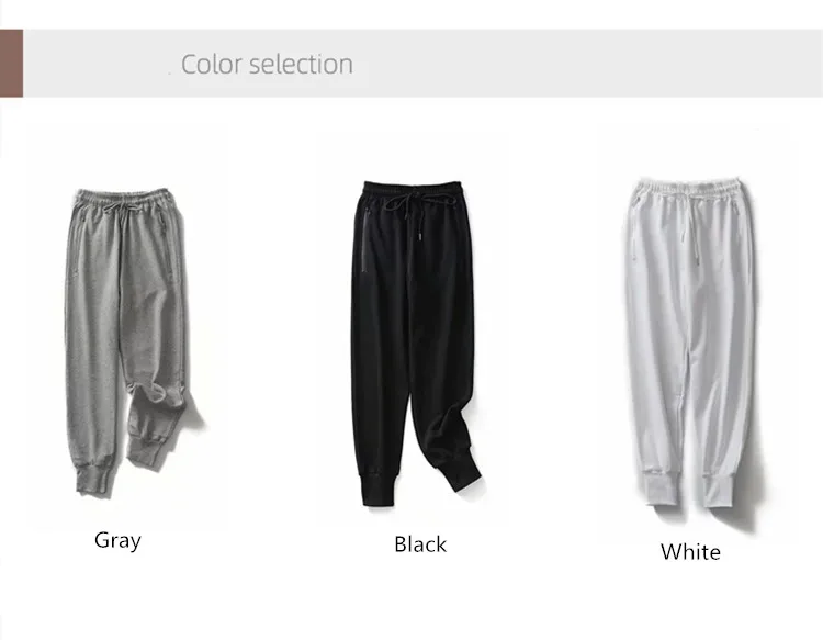 Zippered Pocket Sweatpants Joggers Soft Touch Loose Harem version Dance Exercise Fitness Pants Drawcord Running Trousers Women