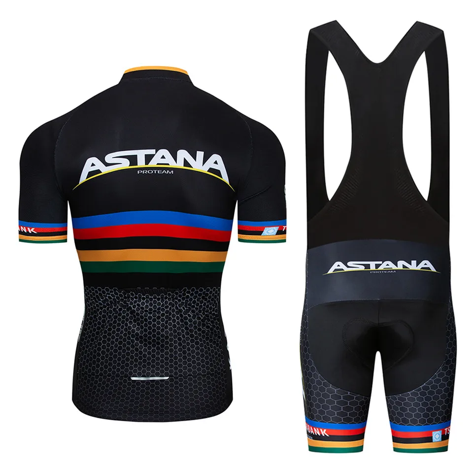 

9D GEL Cycling Jersey Set Pro Team Astana summer Bicycle Cycling Clothing Bike Clothes Men Mountain Sports bike Set Cycling Suit