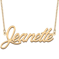 necklace with name jeanette for his her family member best friend birthday gifts on christmas mother day valentines day