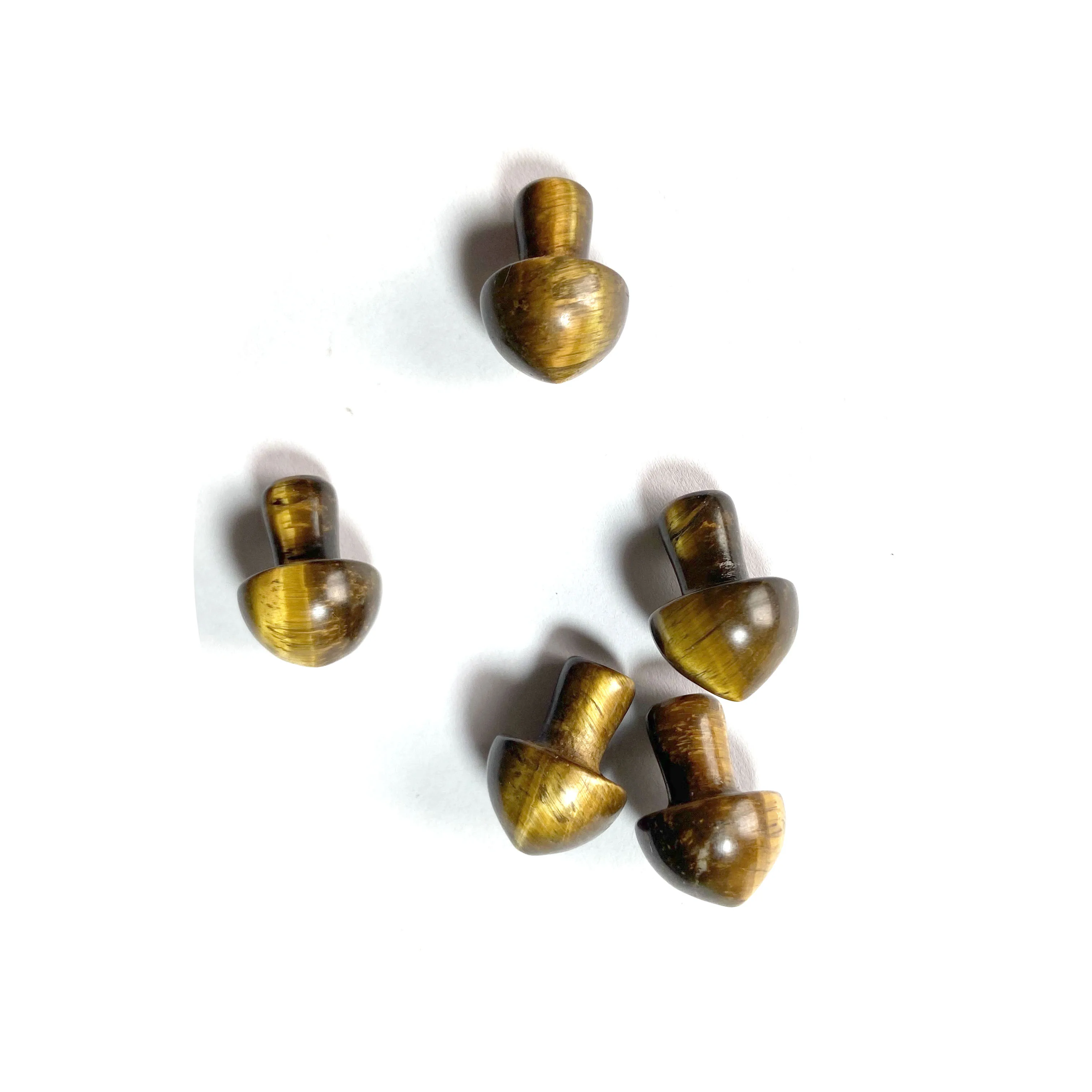 

Hot Sale Natural Crystal Yellow Tiger Eye Mushroom For Decoration Or Gift