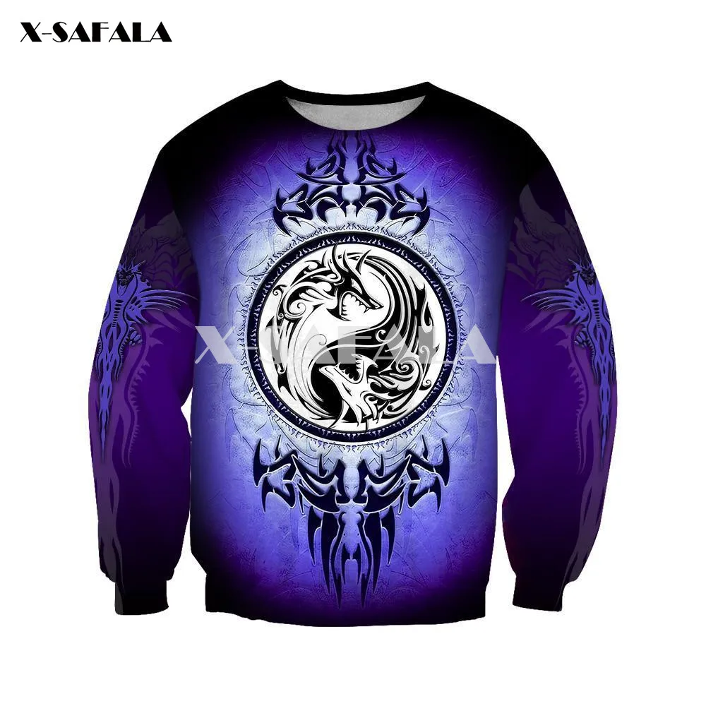 

Amazing Yin YangDragon Spirit Tattoo 3D Print XS-7XL Hoodie Man Women Harajuku Outwear Zipper Pullover Sweatshirt Unisex-19