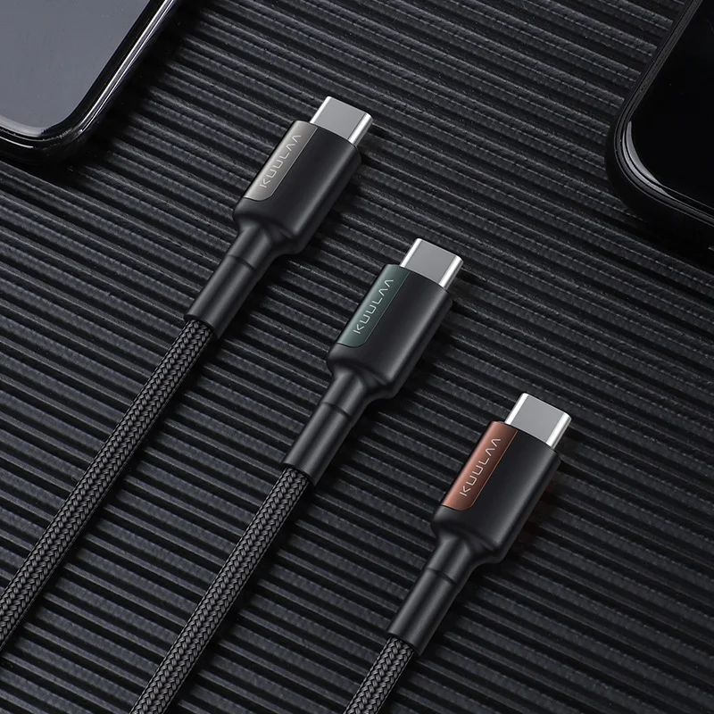 KUULAA usb type-C-USB C кабель для Xiaomi Mi 8 9 60 Вт PD QC 4,0 USBC Быстрая зарядка USB-C для Macbook samsung Galaxy S10 S9 type-C
