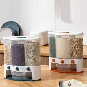 wall mounted grain storage tank dry food dispenser rice bucket storage box for grains rice beans free global shipping