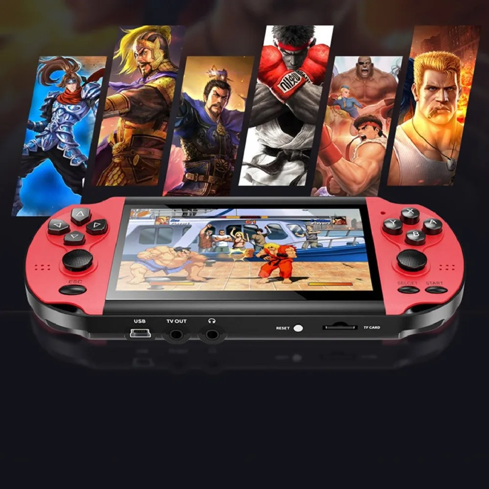 

Портативная игровая консоль с экраном 4,3 дюйма, видеоигры 8 Гб, поддержка PSP, Карманная игровая консоль, 10000 встроенных игр