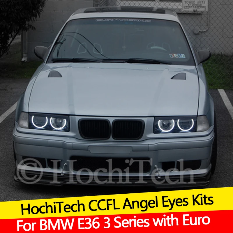 

Комплект «ангельские глазки» CCFL, теплое белое кольцо для BMW E36 3 серии с евро фарами 1992-1998, «демонический глаз»