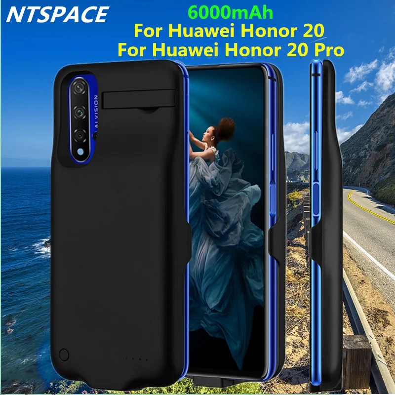 6000 мАч Расширенный телефон батарея мощность чехол для Huawei Honor 20 Pro резервный