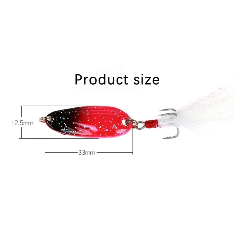 Thekuai 1pcs Fishing Lure Spinnerbait Bass Trout Salmon Hard Metal Spinner Baits | Спорт и развлечения