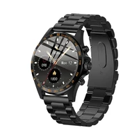gentleman business smart watch men stainless steel fashion style bluetooth ip68 fitness heart rate monitor male watch luxury