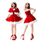 Новинка, высокое качество, сексуальное рождественское платье, костюм Санта-Клауса, косплей-вечеринка, топ, Рождественский костюм с пышной юбкой для девочки