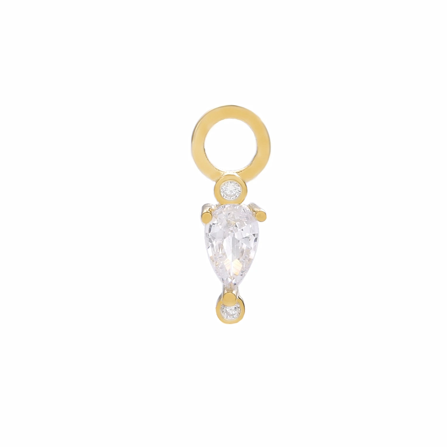 Petit Gadget Женские серьги-подвески в форме капли, 925 пробы, серебро - Окраска металла: Petit Gadget
