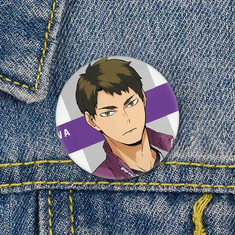 Аниме Haikyuu! Значок металлическая брошь для волейбола значок мальчика булавка