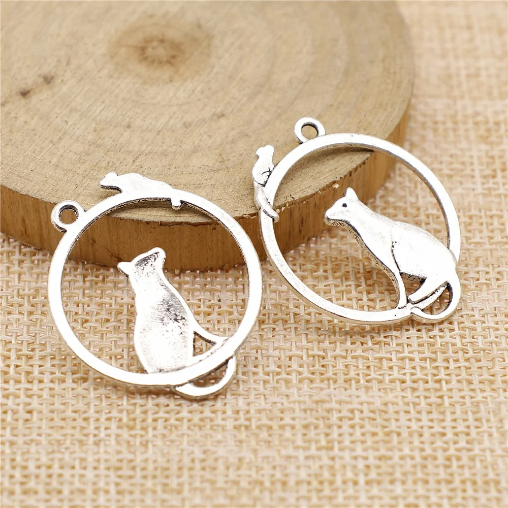 

10pcs 31x26mm Pendant Mouse Mouse Charm Pendants For Jewelry Making Antique Silver Plated Mouse Pendants