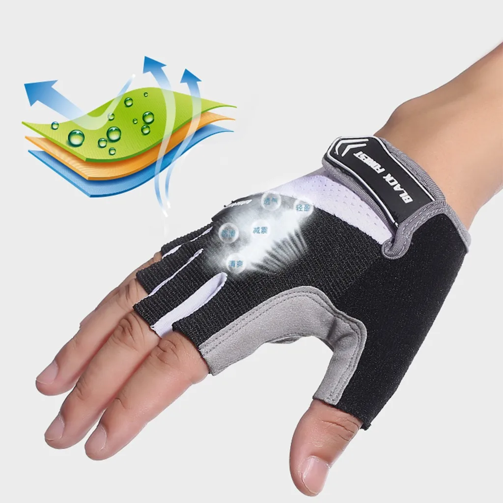 

Spring Half Finger Outdoor Sports Riding Men Women Fitness Gloves Non-Slip Fingerless Breathable Protective Gloves Z0331