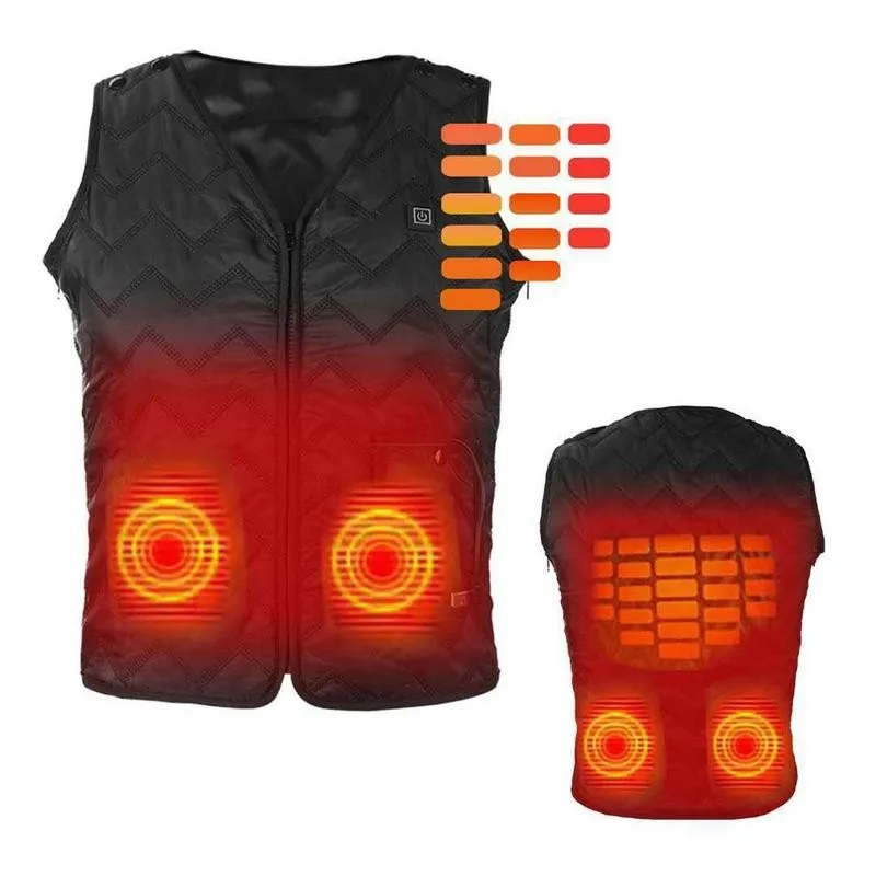 Жилет с электроподогревом для мужчин и женщин моющаяся жилетка подогревом