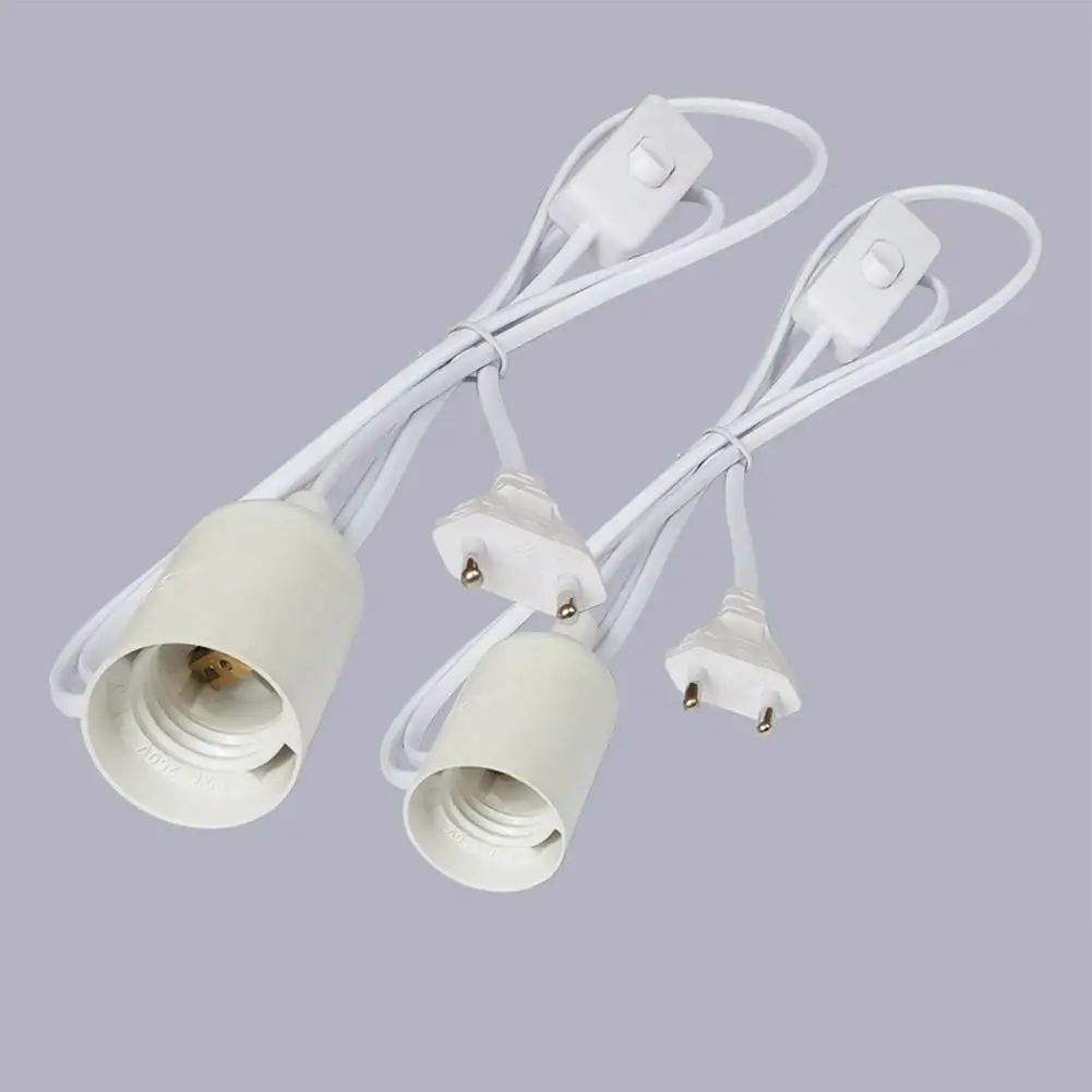 Держатель для подвесной лампы E27 с шнуром 1 8 м и выключателем питания вилка