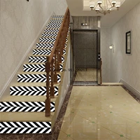 6 pcs 13 pcs black and white art wall decal home stair cover stickers self adhesive vinyl staircase stair riser floor sticker