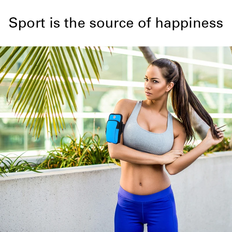 Двойной карман на молнии нарукавники ремень для бега сумка занятий спортом