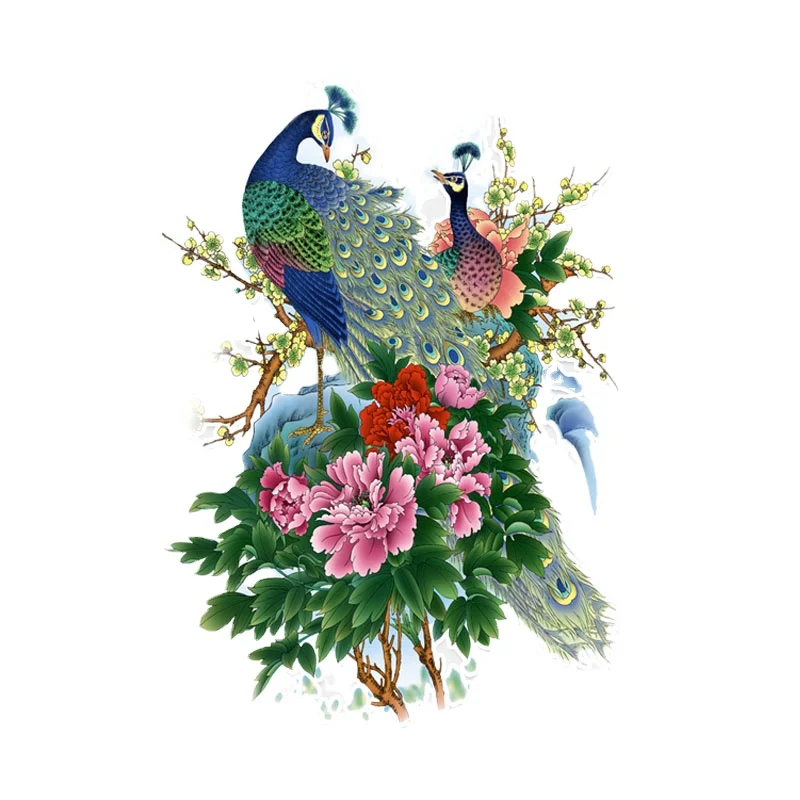 

Car Stickers Decor Motorcycle Decals Coolest Peacock Vinyl Decorative Accessories Waterproof PVC,17.6cmx12.6cm