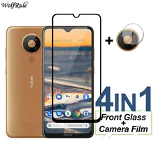 2Pcs Full Cover Tempered Glass For Nokia 5.3 2.3 7.2 Screen Protector HD Protective Phone Camera Lens Film For Nokia 2.3 5.3 6.2
