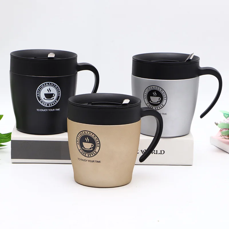 304 термос для кофе из нержавеющей стали с ручками Изолированная бутылка