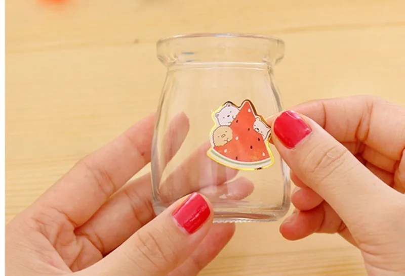 Милые животные прозрачные наклейки s Kawaii DIY украшения ручной дневник для счетов стикеры Скрапбукинг школьные канцелярские принадлежности 06484