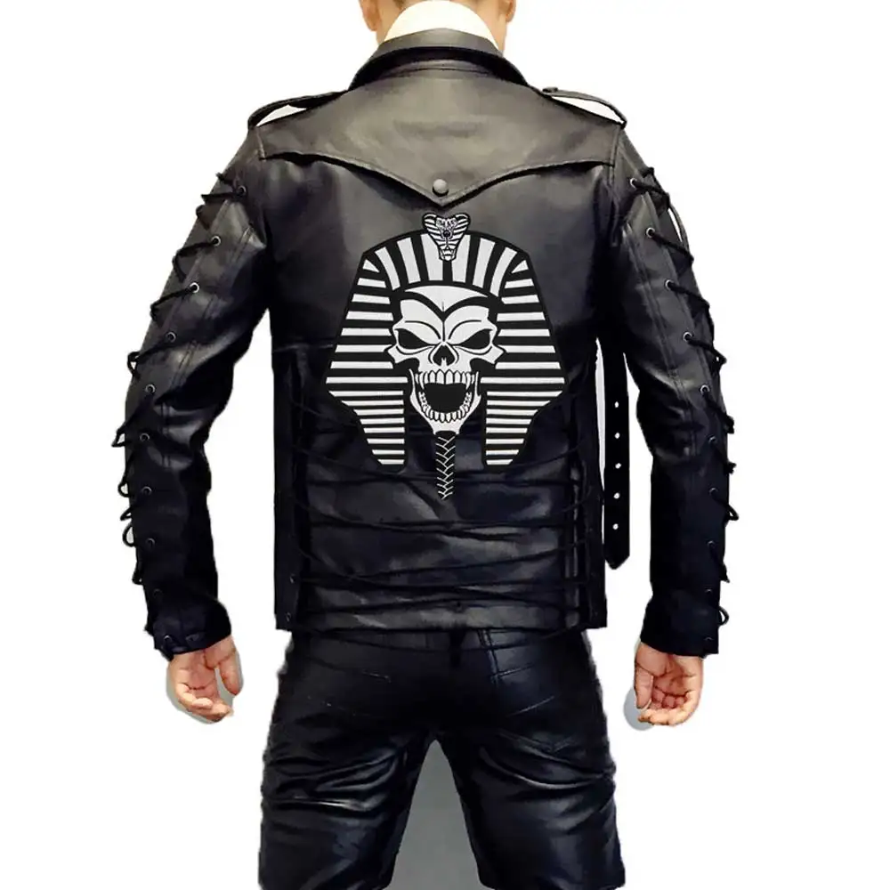 Большой Египетский мумий король Утюг на подложке вышитый швейный ярлык панк