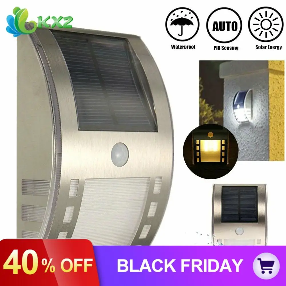 Водонепроницаемый солнечной энергии 3 светодиодный светильник PIR датчик