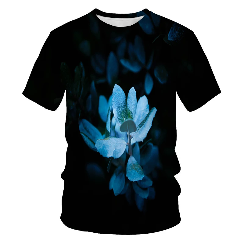 

2021 Summer Men's Flower and Bird 3D Graphic Print T-shirt Fashion Short Sleeve Casual Comfortable 3DT Shirt Factory Popular Cou