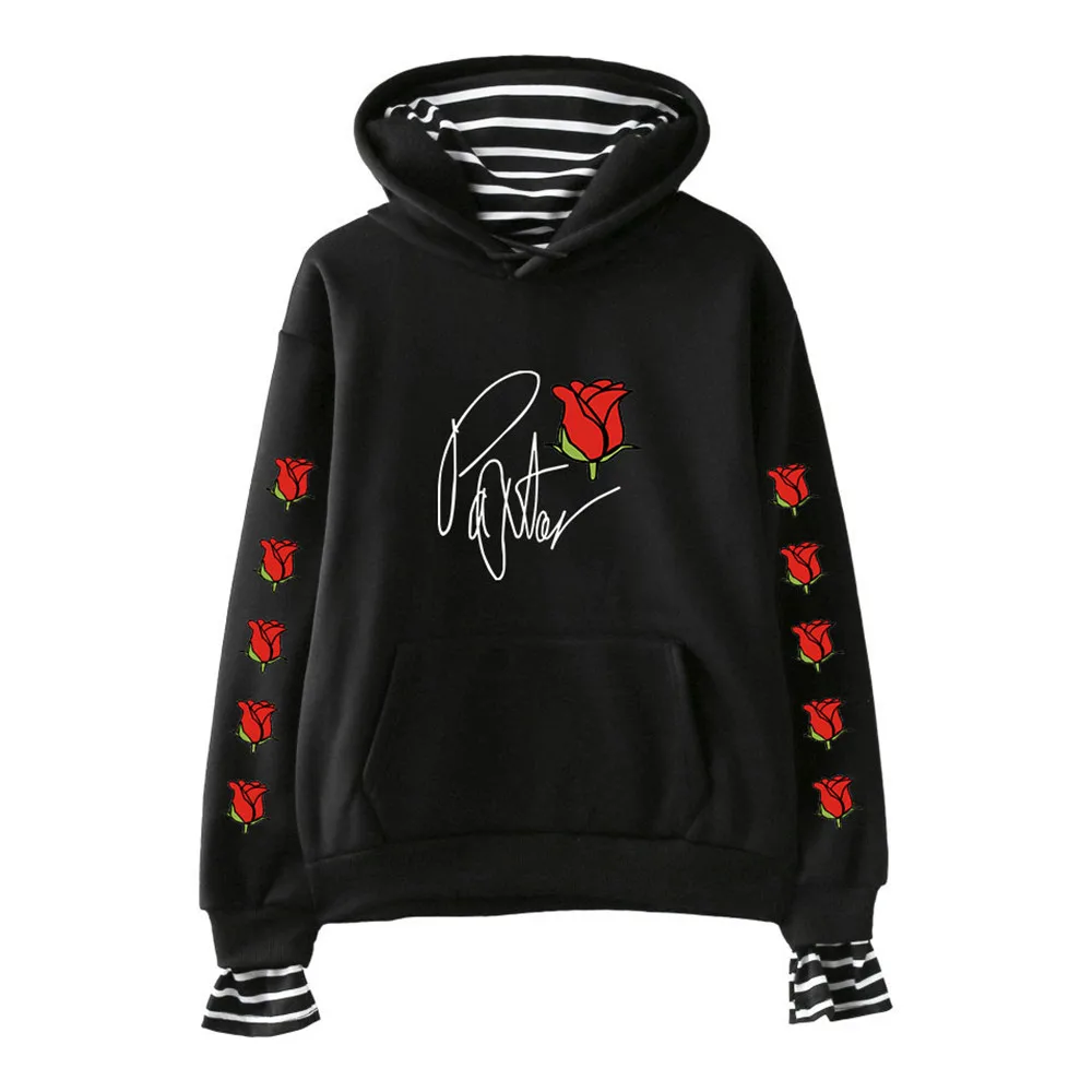 

Худи Payton Moormeier с карманами, имитация двух предметов, женские/мужские пуловеры с принтом роз в стиле Харадзюку, уличная одежда с капюшоном в с...