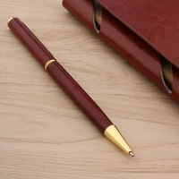 new wood ballpoint pen gift red woodtwist golden trim business office school supplies writing