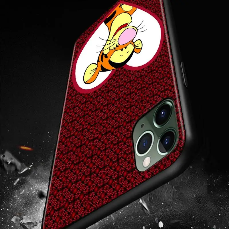 

Soft TPU Cover Disney Tigger for iPhone 12 11 SE XS XR X 7 8 6 5 S mini Plus Pro MAX 2020 Black Phone Case