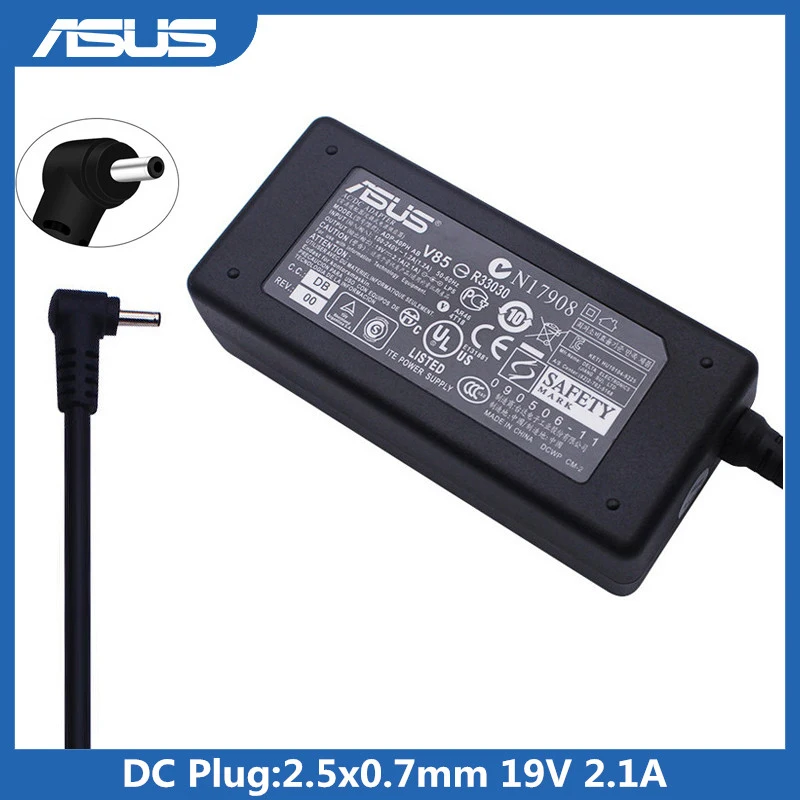 19V 2.1A 40 Вт 2 5X0 7 мм ноутбук AC зарядное устройство для адаптера ноутбука Asus EEE PC X101 X101H