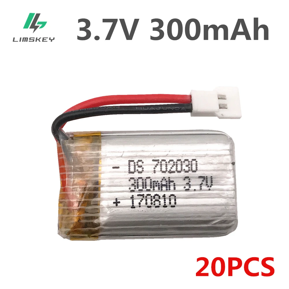 20 шт./лот 3 7 V 300mAh литий полимерный аккумулятор для E55 FQ777 FQ17W DiFeida DFD F180 FY530 самолета