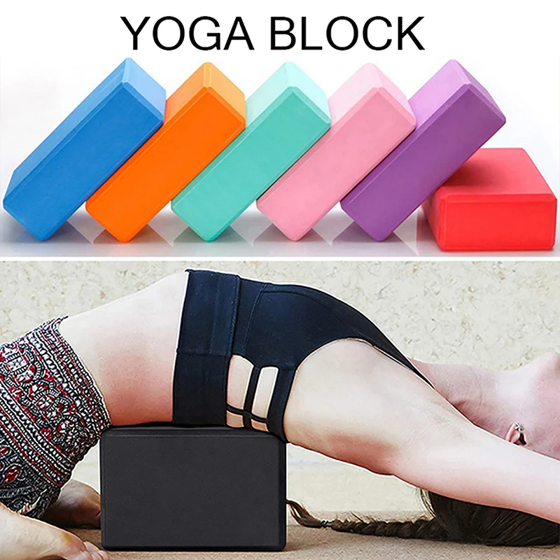 Yoga Block Props Foam Brick Stretching Aid Gym Pilates Yoga Block Exercise Fitness Sport Workout Equipment for Home BodyBuilding