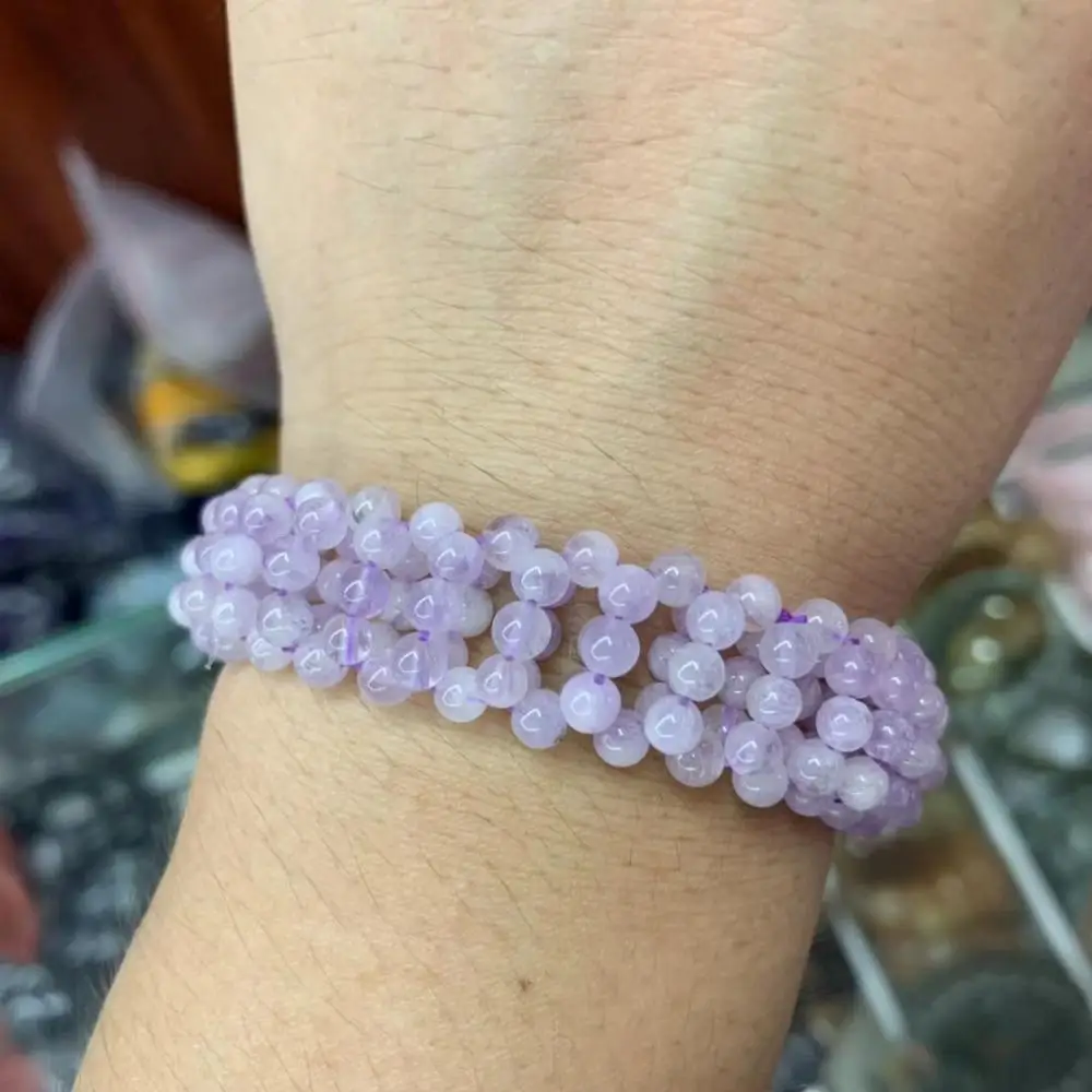 

purple amethysts stone bracelet natural gem stone jewelry bracelet DIY bracelet for woman wholesale !