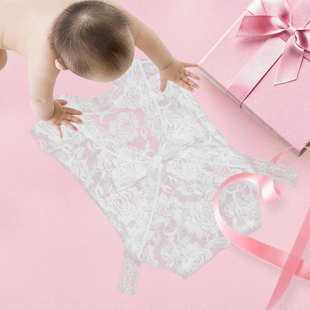 Новинка реквизит для фотосъемки новорожденных кружевной комбинезон маленьких