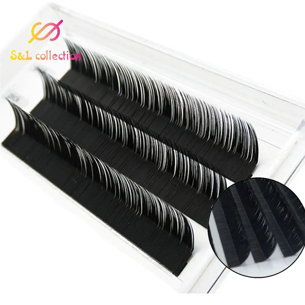 L/LC/LD шелковые ресницы для наращивания L curl Индивидуальные ресницы, L ресницы, L накладные ресницы для макияжа оптом
