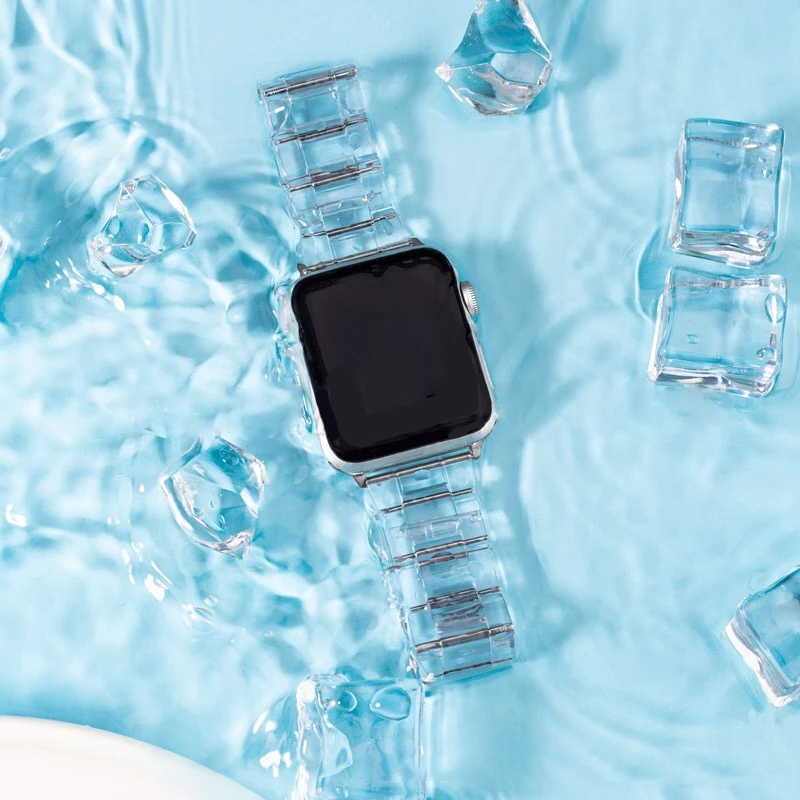 

Fiano Apple Watch Band - Fashion Resin iWatch Band for Apple Watch Series SE 6 5 4 3 2 1 Wristband Bracelet Belt Accessories