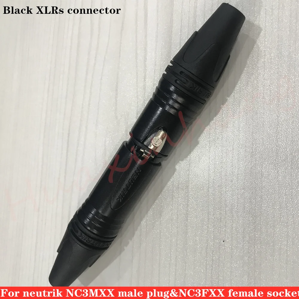 Черный 40 шт./партия NEUTRIK 20 шт. NC3MXX и NC3FXX мужской женский набор 3 pin XLR Разъем |