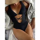 Женский слитный купальник с чашками пуш-ап, черный женский купальник с открытой спиной, новинка 2022, сексуальные монокини, купальные костюмы, пляжная одежда для купания, купальник