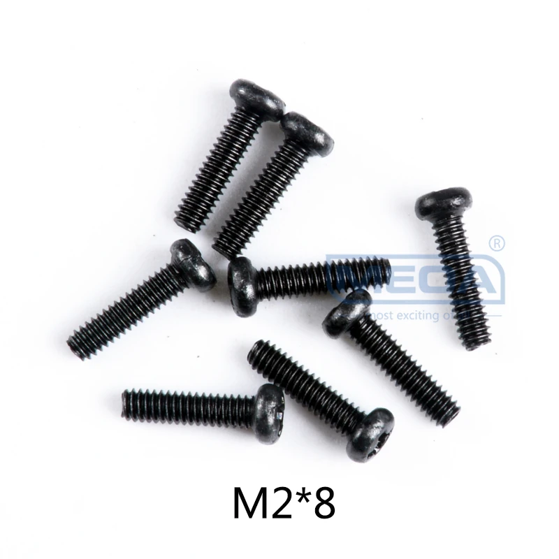 Wltoys 12428 RC автомобиль запасные части саморезы с полукруглой потайной головкой Винты с плоской головкой и крестообразным шлицем половина штифт M2 M2.3 M2.5 M3 M4 винты для RC автомобиль