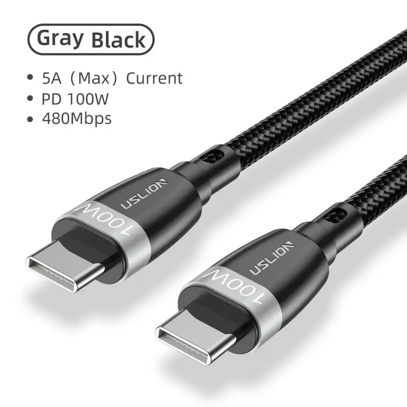 Кабель с разъемами Usb Type C и 0 5/1/2 м 100 Вт|Кабели передачи данных| |